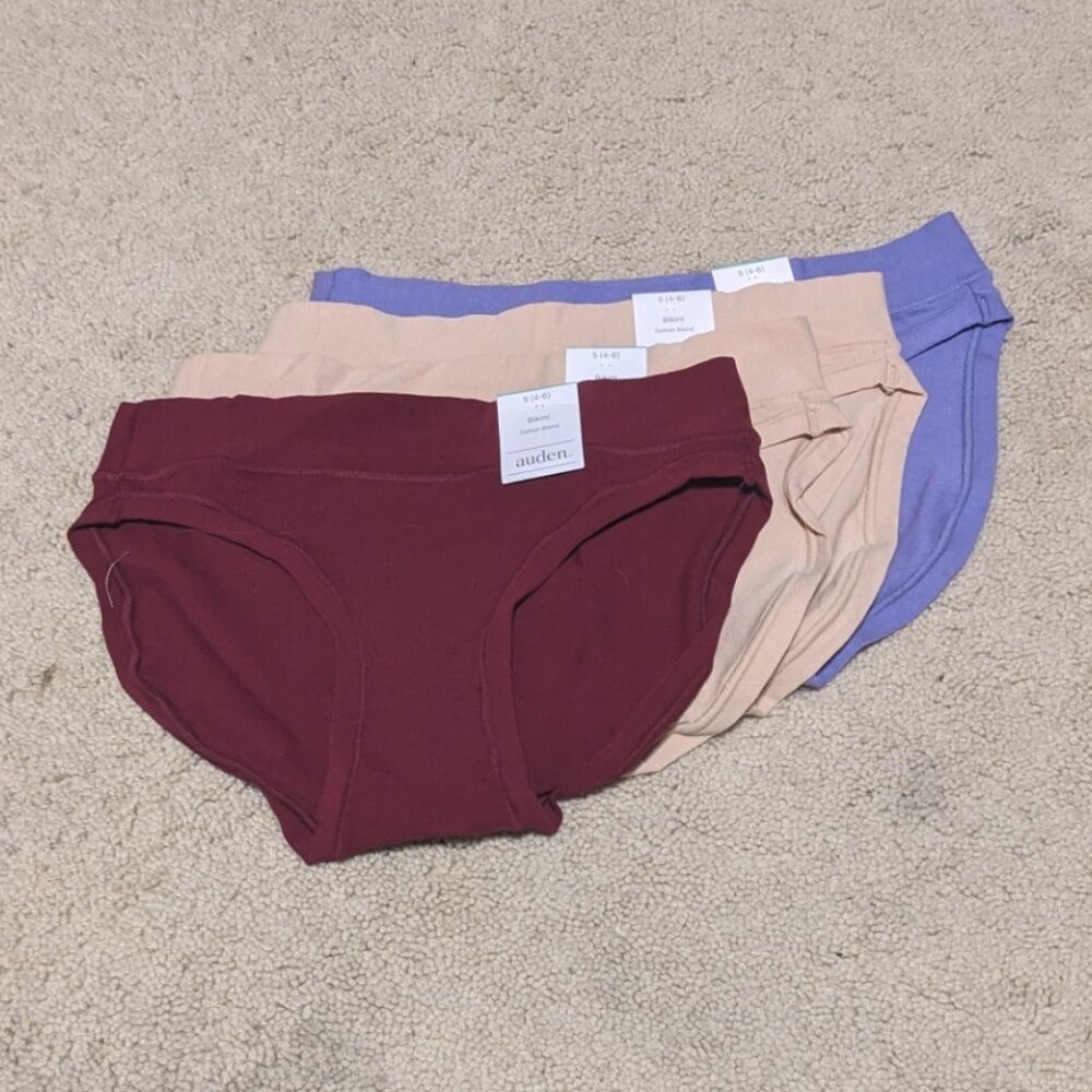 NWT Auden / Target Cotton Blend Bikini Panty - Maroon/Red